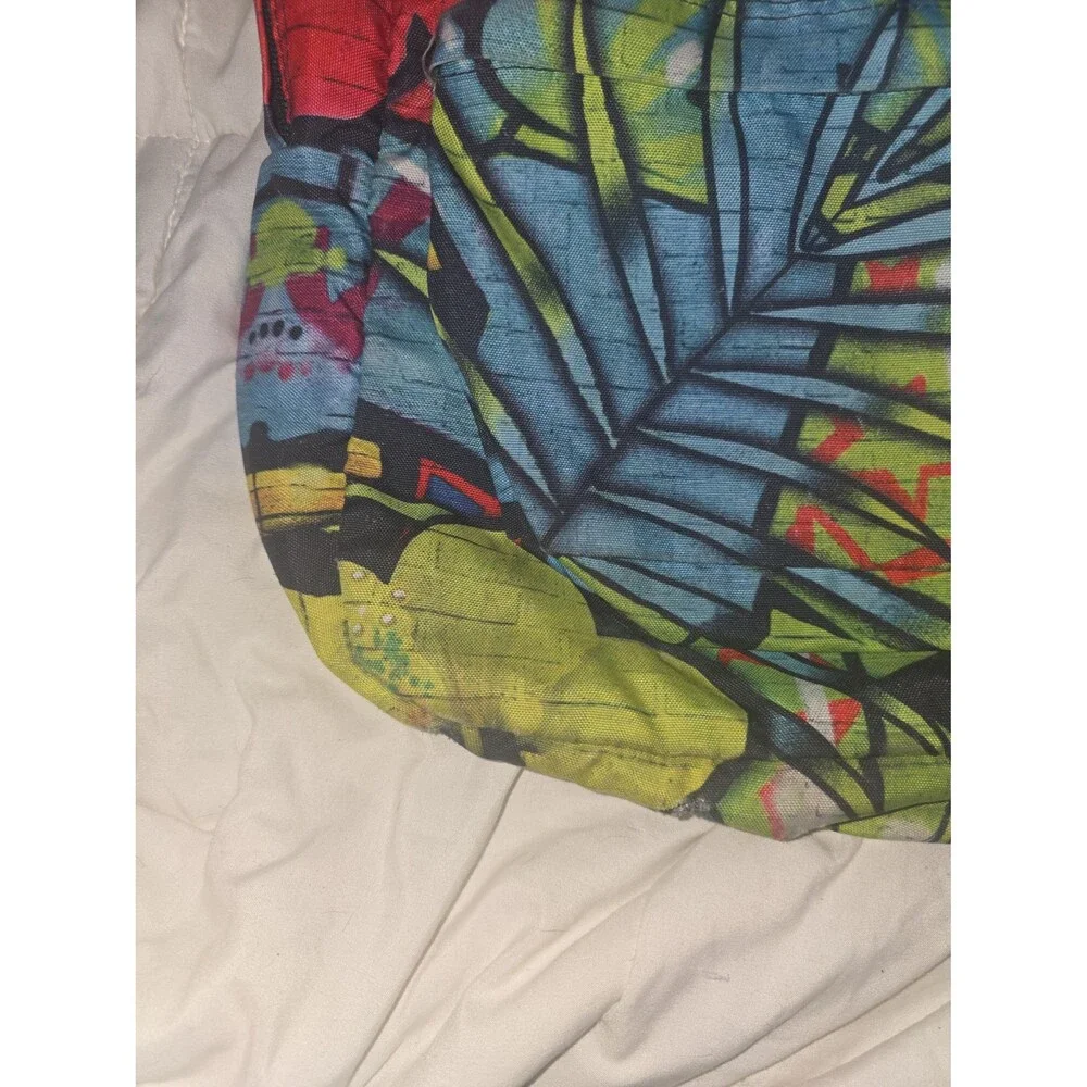 Jansport tropical leaf full size backpack bookbag bag tote purse!